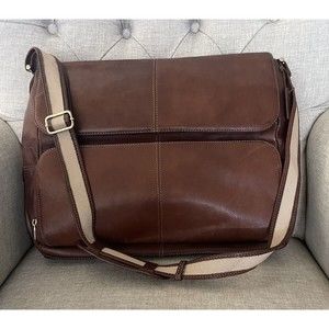 Vintage leather brown briefcase by Liz Claiborne, 20+ Years Old